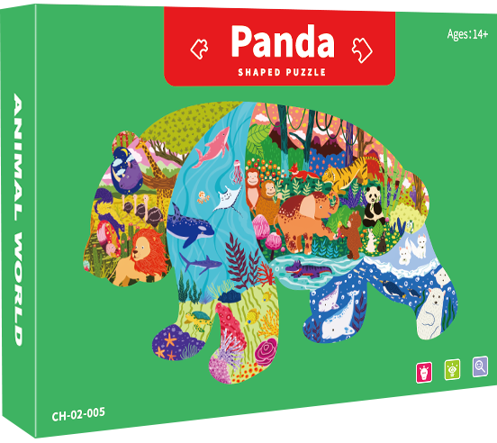 Kinder Großhandel Custom Puzzle Lernspielzeug Spiele Tier A3 a4 Größe PC Puzzle