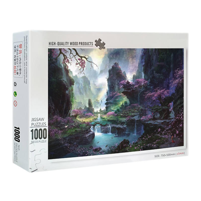 Hochwertiges Drucken von benutzerdefinierten 1000-teiligem Papier-Puzzle für Erwachsene