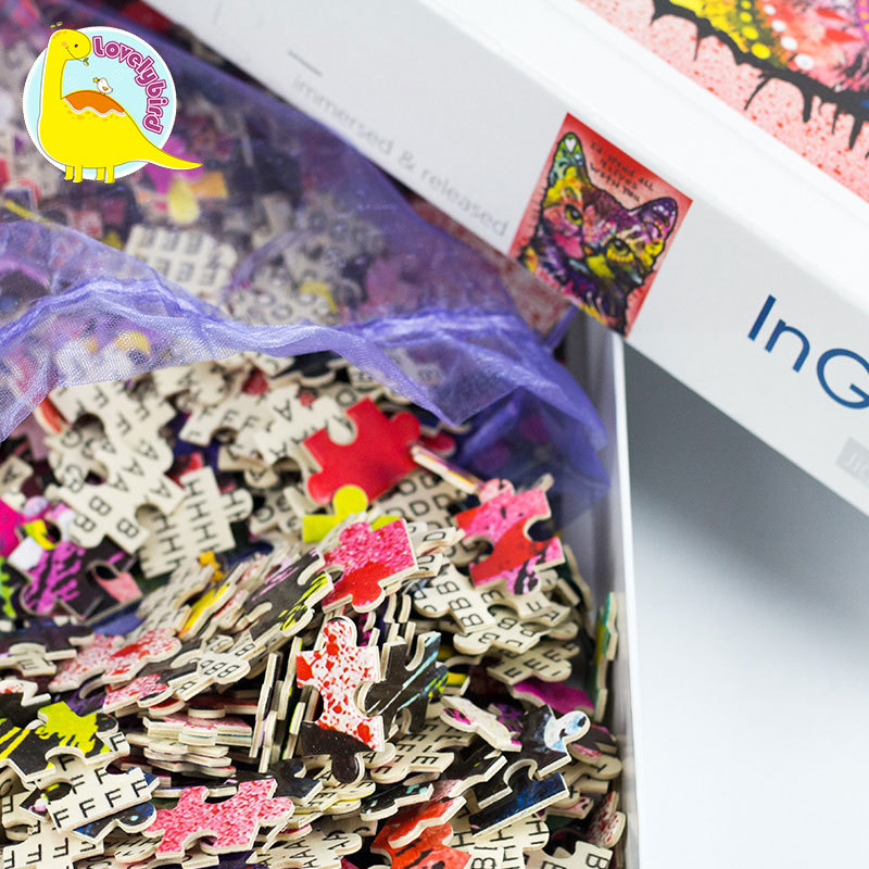 Heißer Verkauf 1000pc benutzerdefinierte Holzpuzzles für Erwachsene 