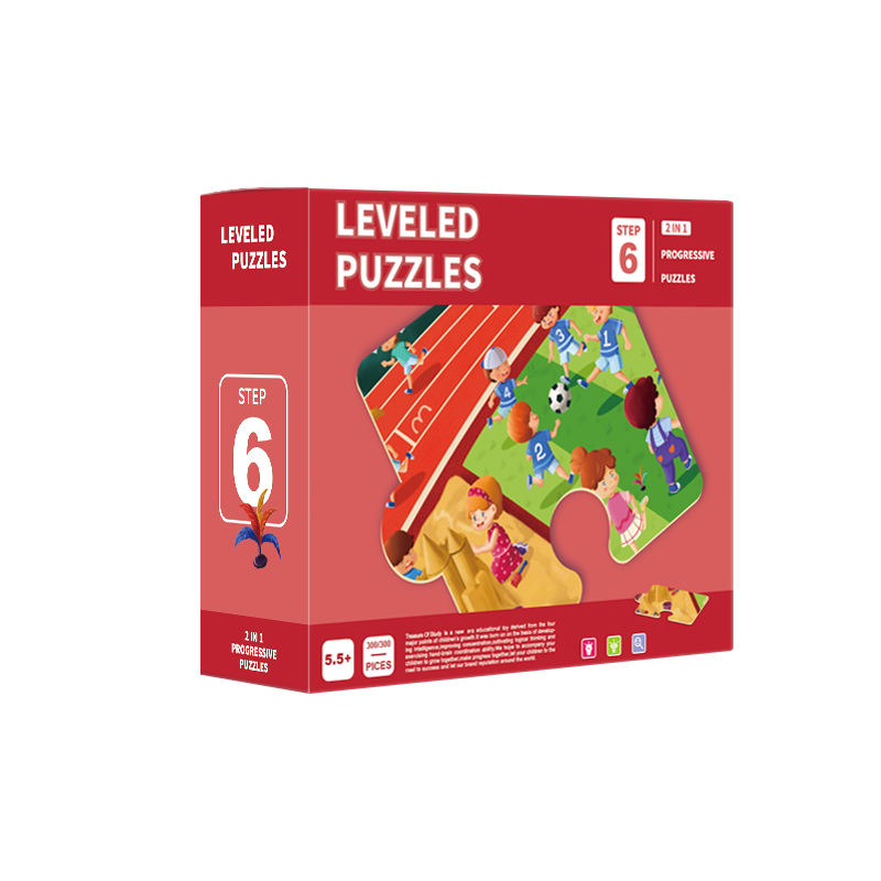 Fabrik Billig verschiedene Ebenen Kundenspezifisches Design Tier billig 100 200 Teile Puzzle