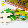 100-teiliges Lernspiel mit Poster. Bestes Holzpuzzle für Kinder
