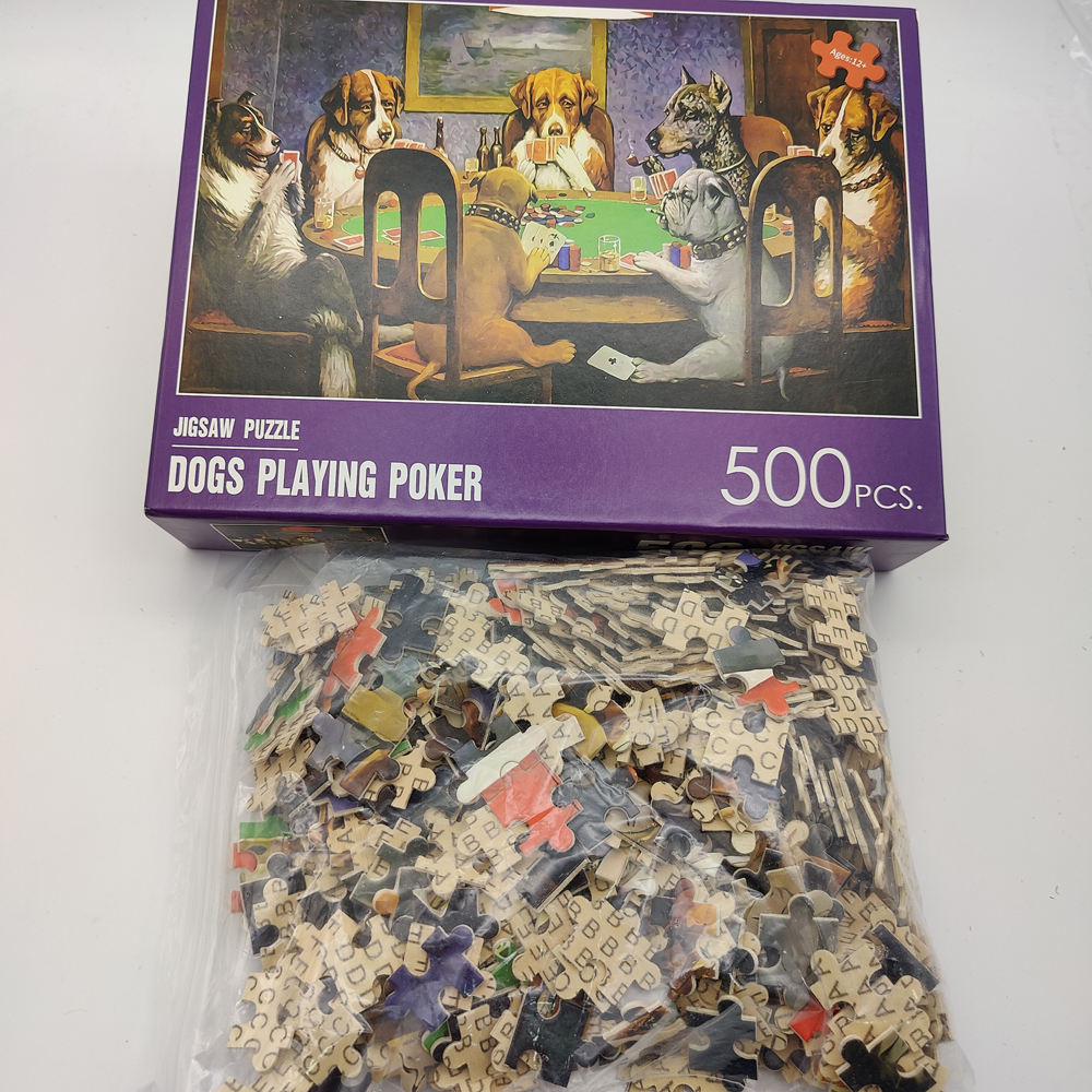 Heißer Verkauf Customized 500 Stück Puzzles Holzspielzeug Puzzles für Erwachsene