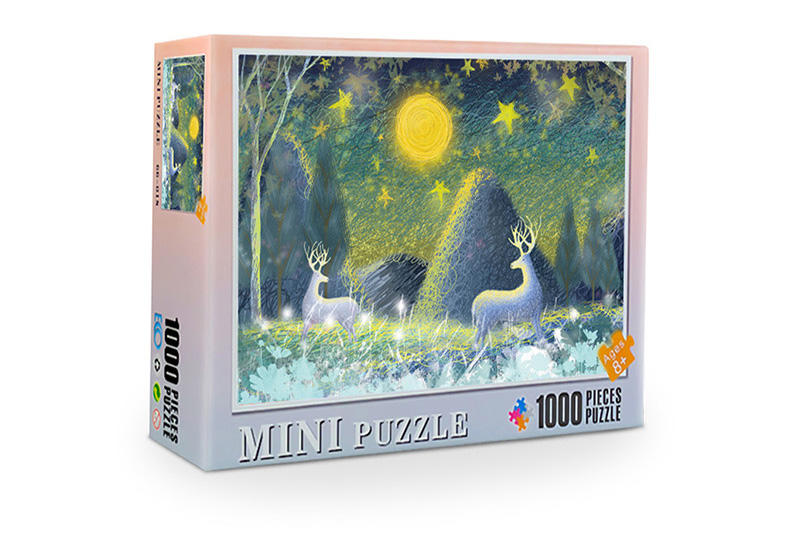 1000 Teile Mini-Puzzle aus weißem Karton für Spielzeug für Erwachsene