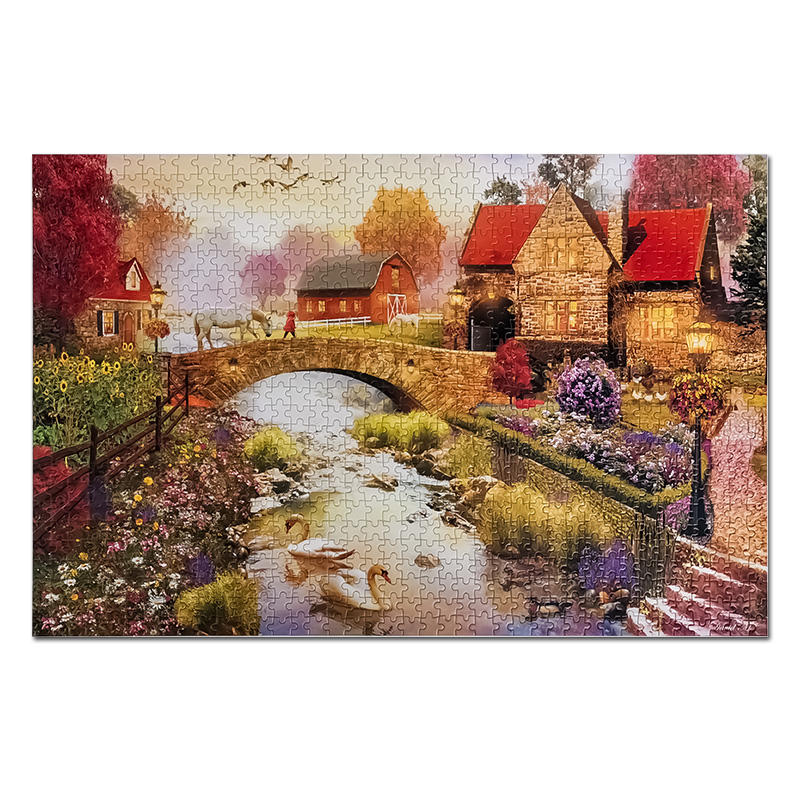 Heißer Verkauf Puzzle 1000 Teile Kundenspezifische Kunstwerke Erwachsene Karton-Puzzle