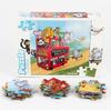 Großhandelspreis 36/48/60 Stück Cartoon-Muster-Anpassungs-Puzzle für Kinder