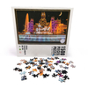 Hochwertiges, individuell bedrucktes, gestanztes IQ-Spiel aus grauem Karton, Spielzeug für Erwachsene