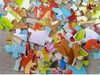 Umweltfreundliches Kinder-Cartoon-Spielzeug-Puzzle 12- und 16-teiliges 2-in-1-Holzpuzzle