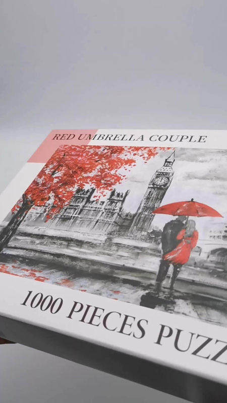 Günstige 1000-teilige Puzzle-Hersteller benutzerdefinierte Puzzle-Spiele für Erwachsene mit Farbbox